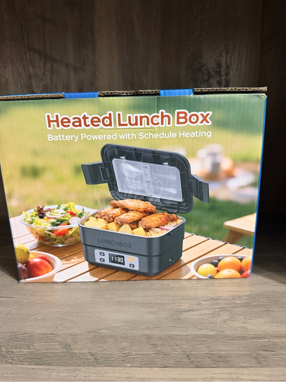Heated Lunch Box - Portable Warmer (Gray)